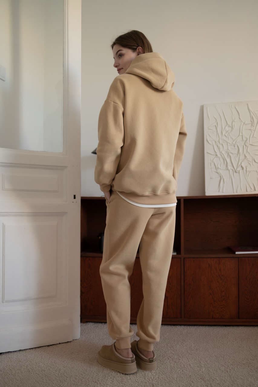 Брюки премиум утепленные, Бежевый