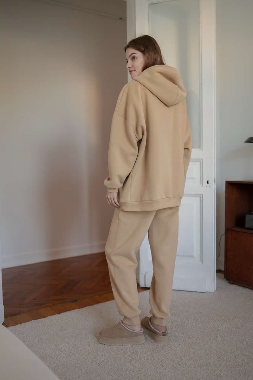 Брюки премиум утепленные, Бежевый