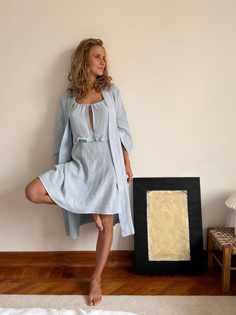 Ночная сорочка Эмили, Голубой