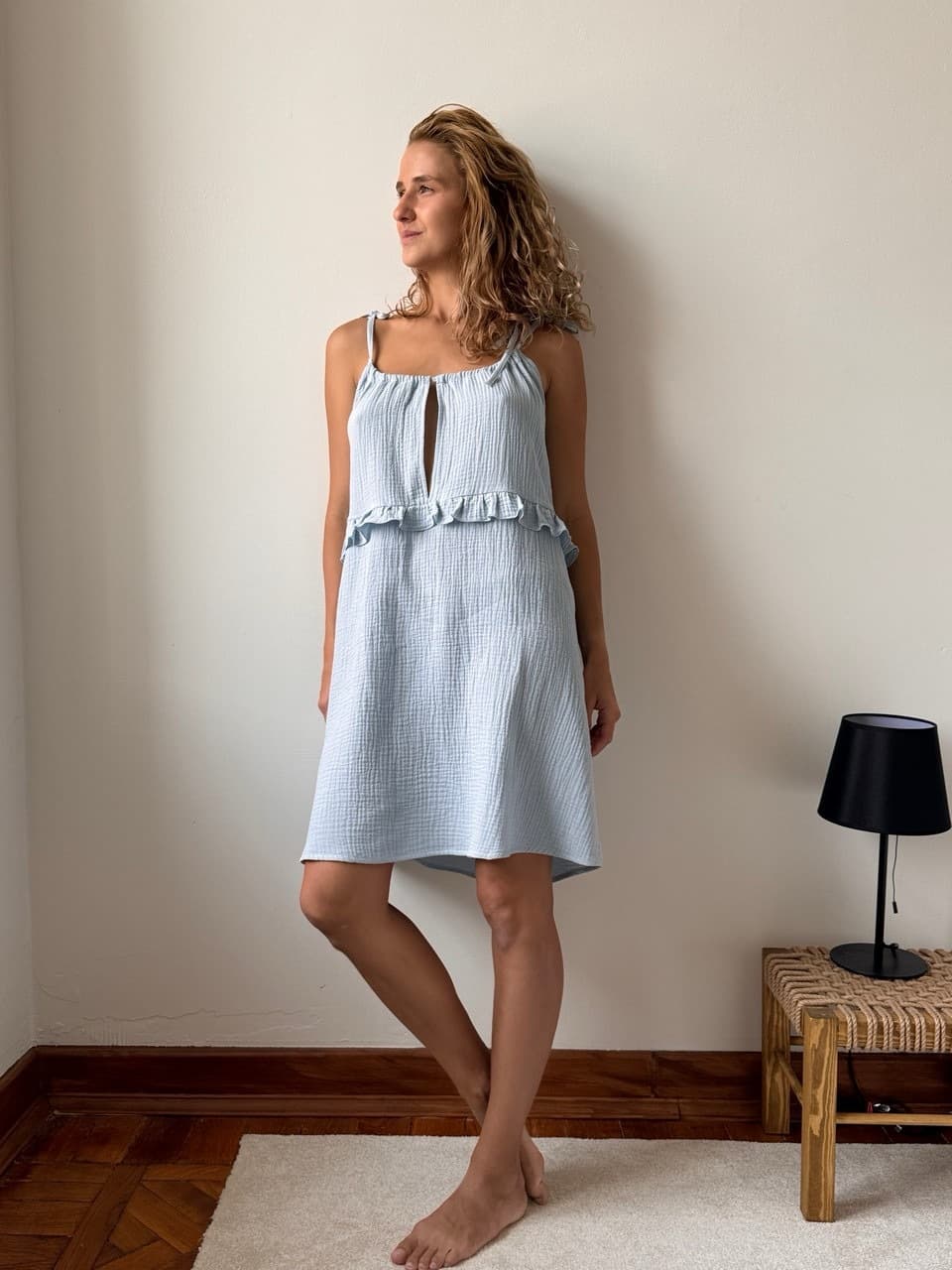 Ночная сорочка Эмили, Голубой