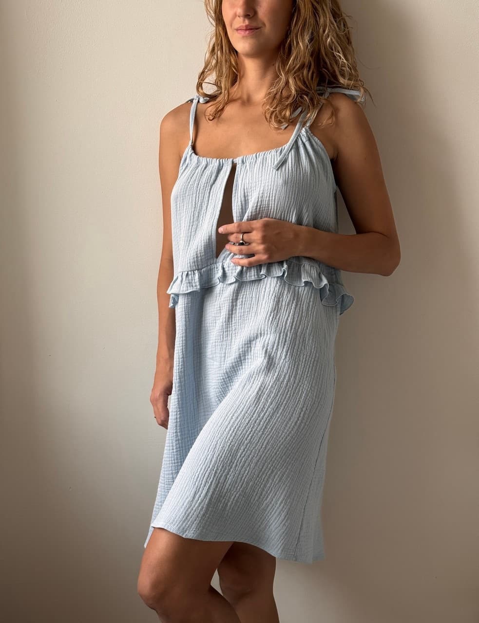 Ночная сорочка Эмили, Голубой