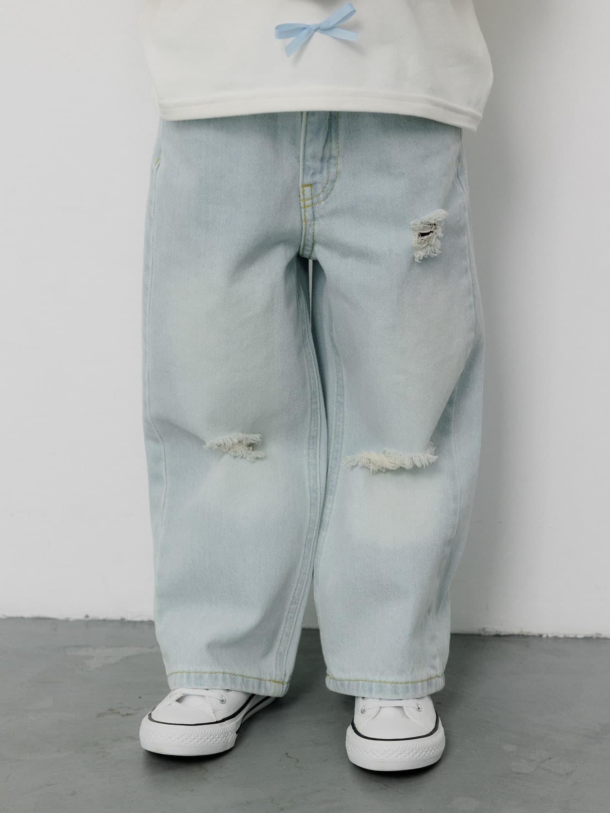 Джинсы Wide Leg, Голубой