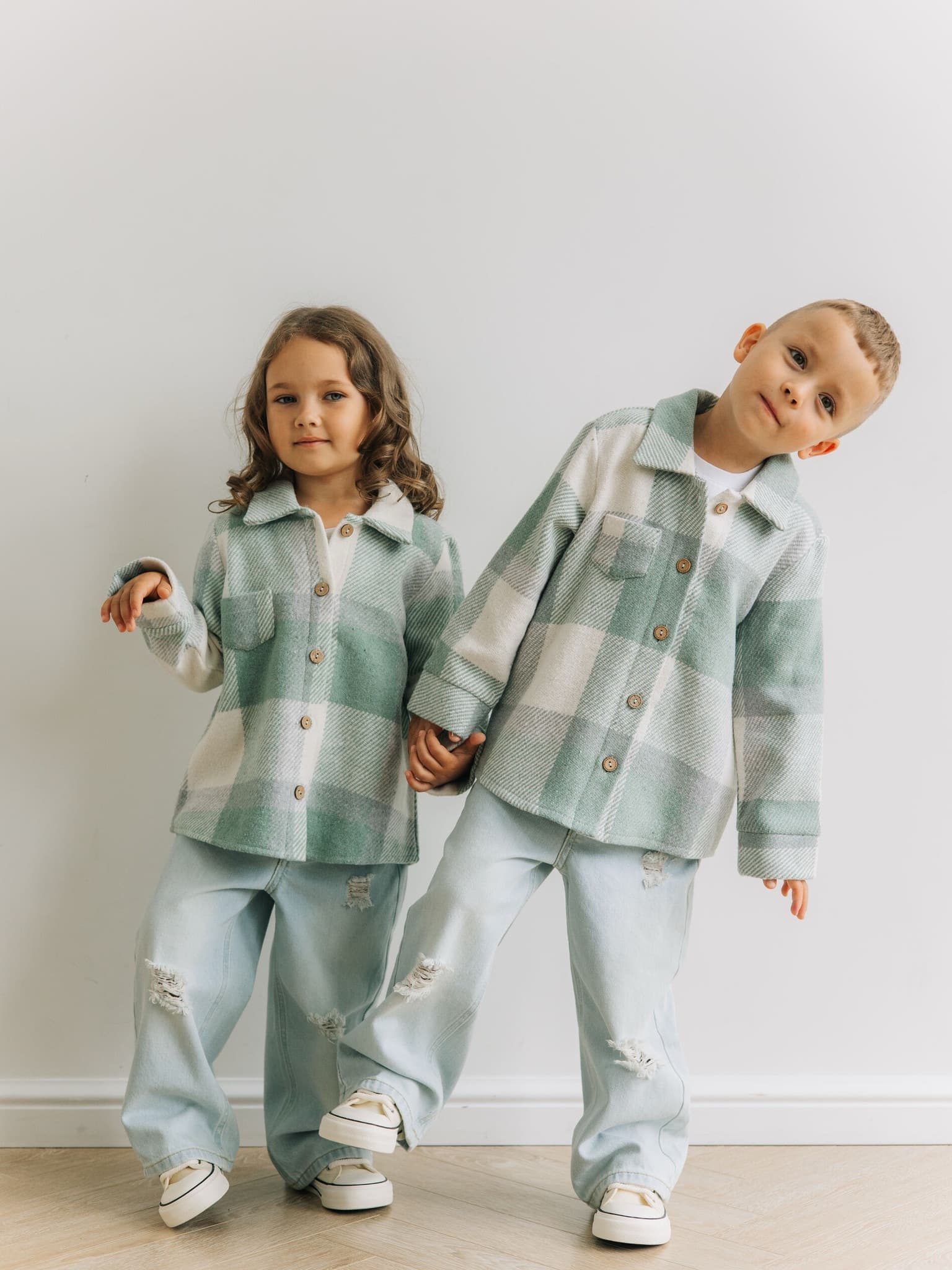 Теплая рубашка, Мятный