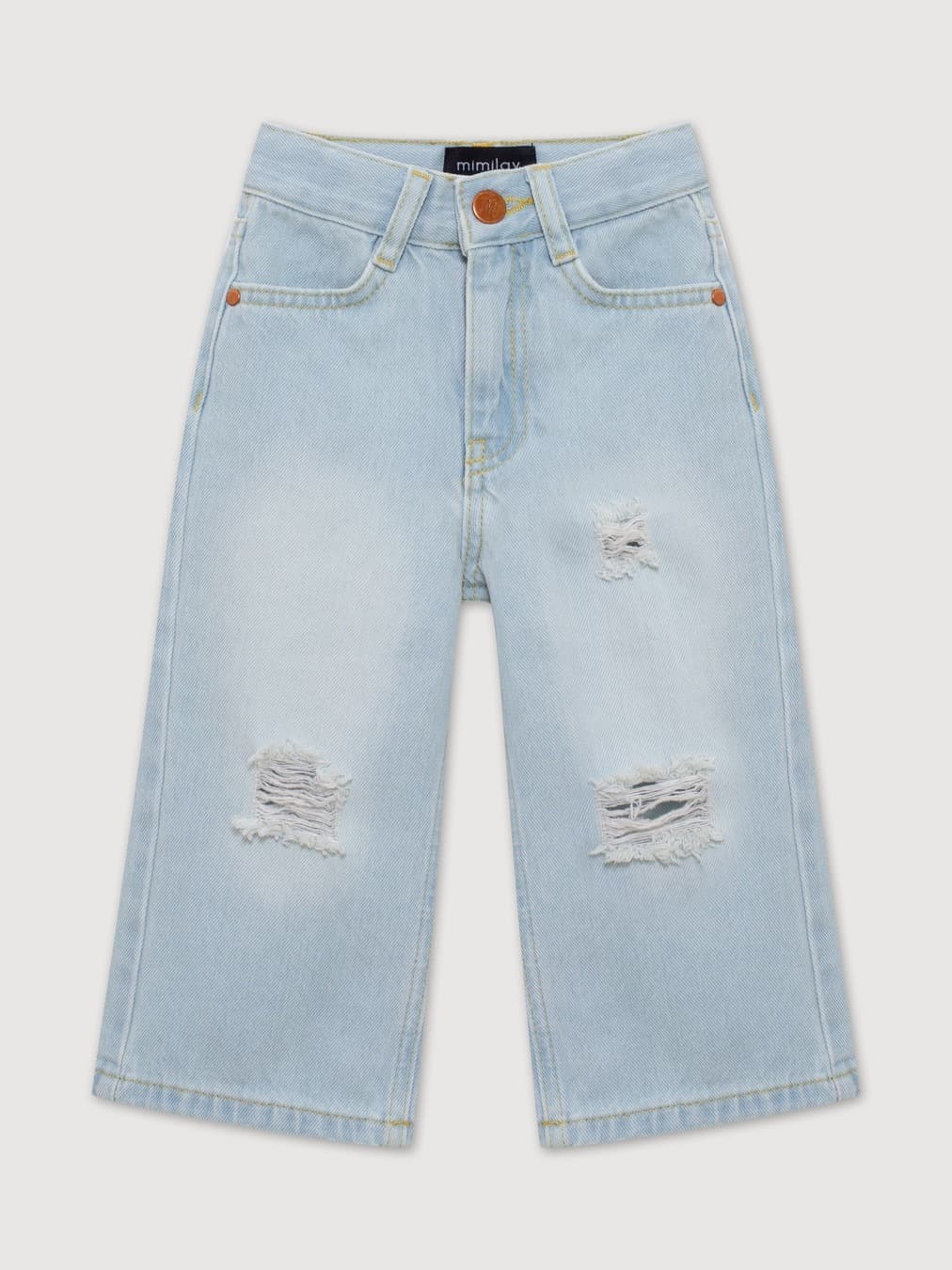 Джинсы Wide Leg, Голубой