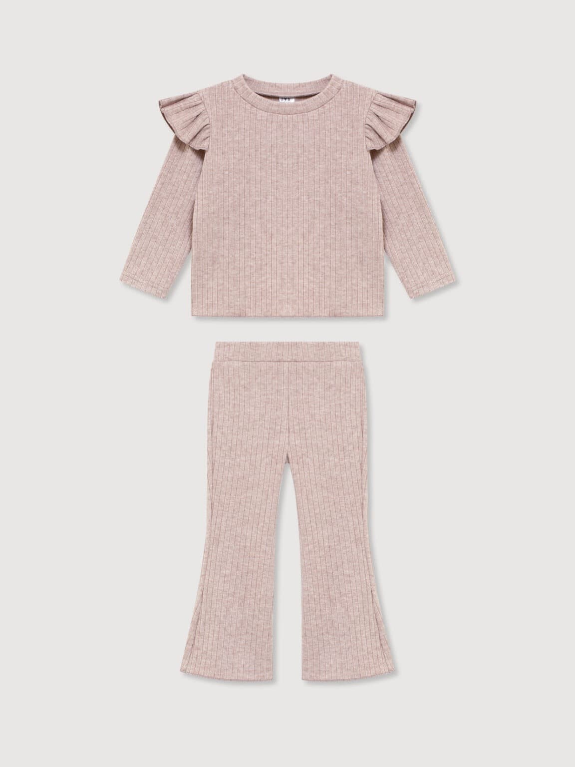 Костюм из теплой лапши, Пудровый