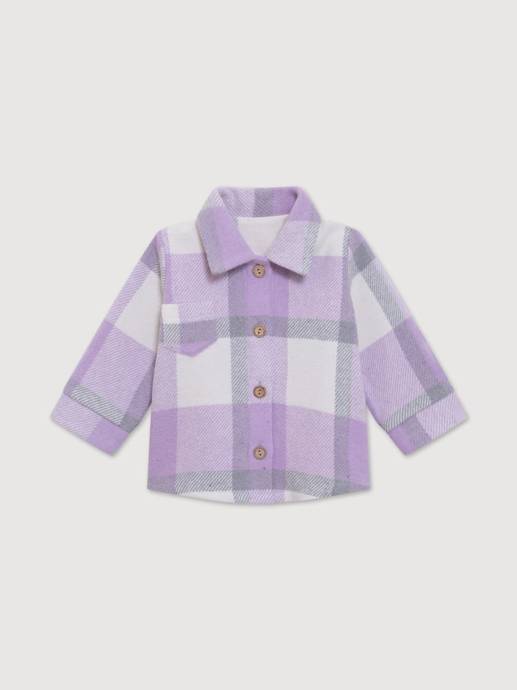 Теплая рубашка, Лавандовый
