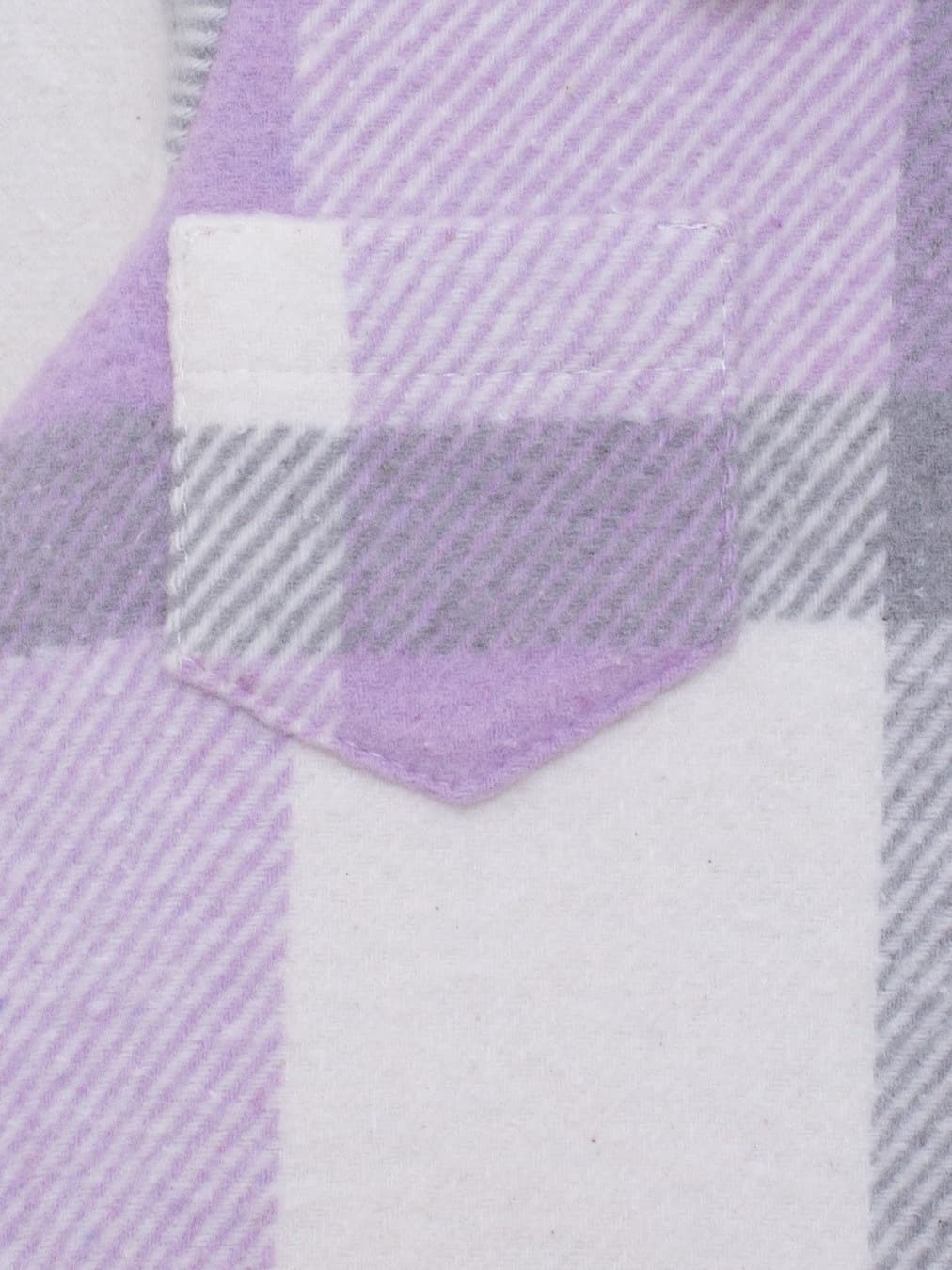 Теплая рубашка, Лавандовый