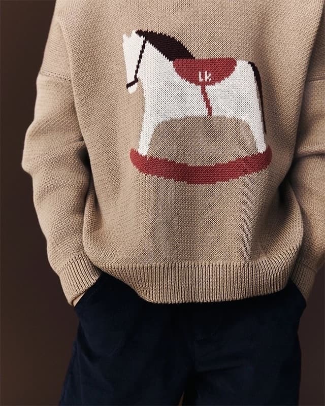 Свитер детский Loomknits Кофейный