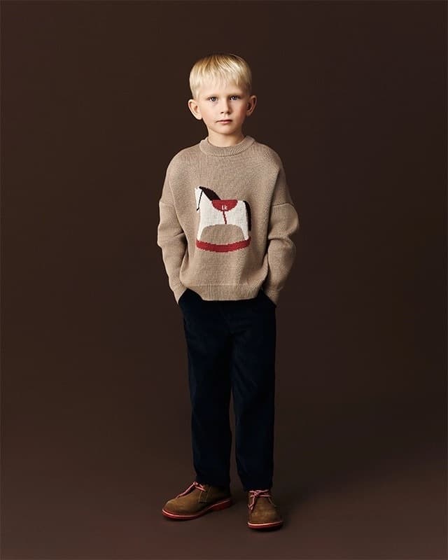 Свитер детский Loomknits Кофейный