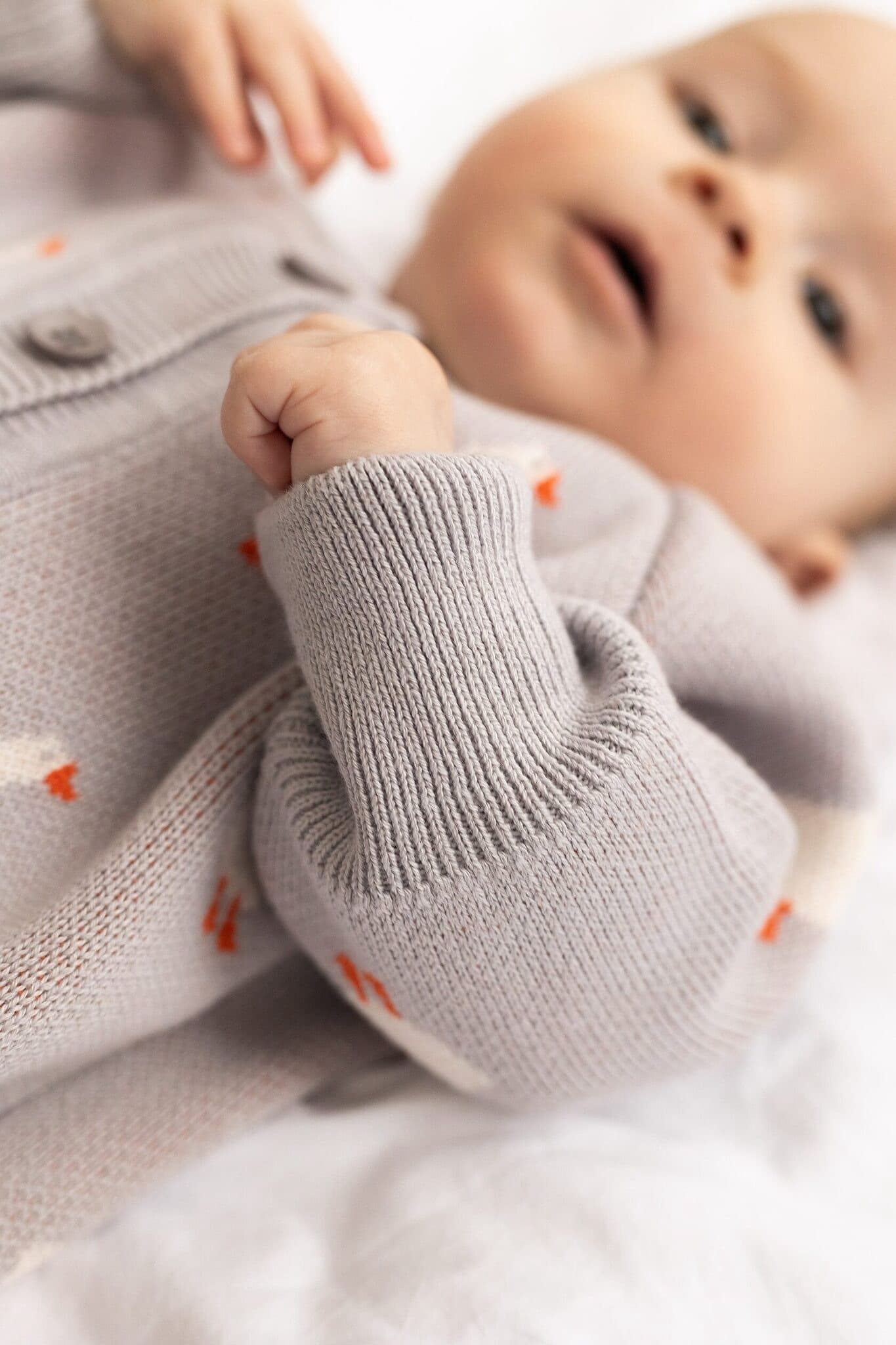 Комбинезон вязаный, Гуси