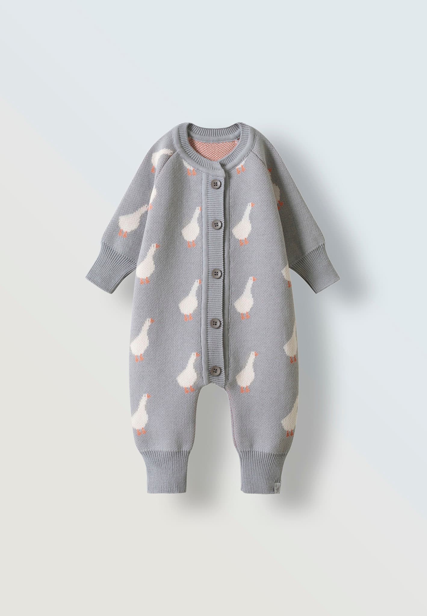 Комбинезон вязаный, Гуси