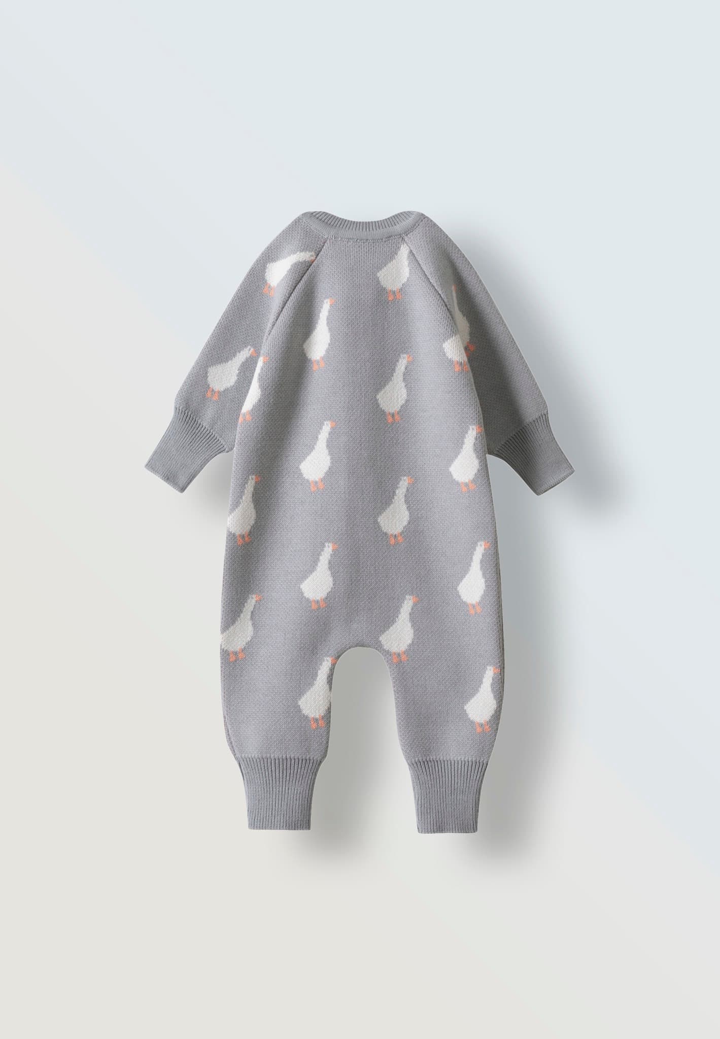 Комбинезон вязаный, Гуси