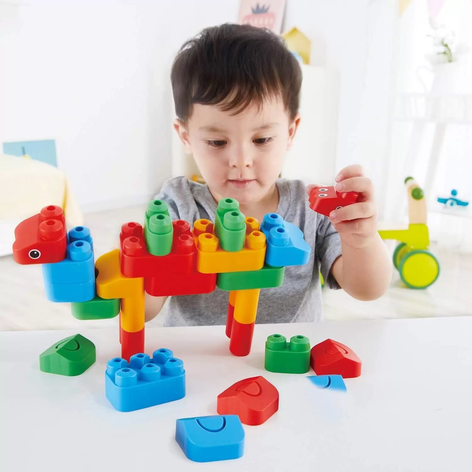 Конструктор детский "Царство животных", 31 элемент