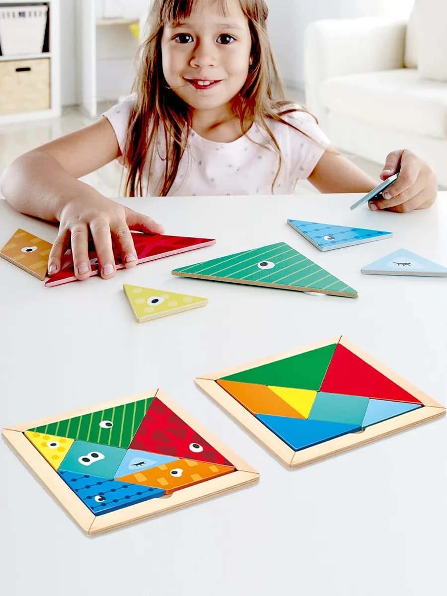 Детская головоломка-танграм "Самый умный", Семь дощечек мастерства