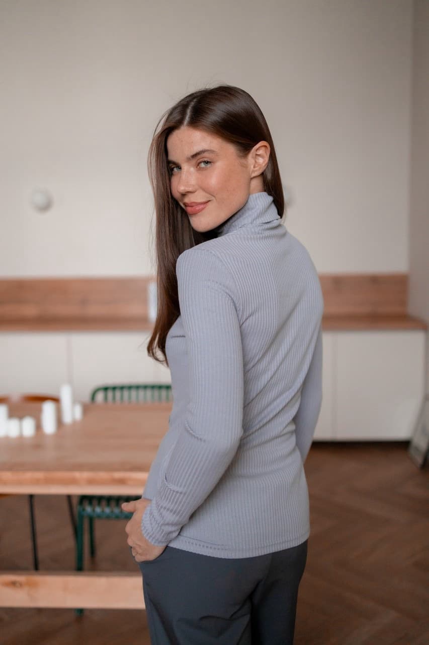 Водолазка для кормящих мам, Серый