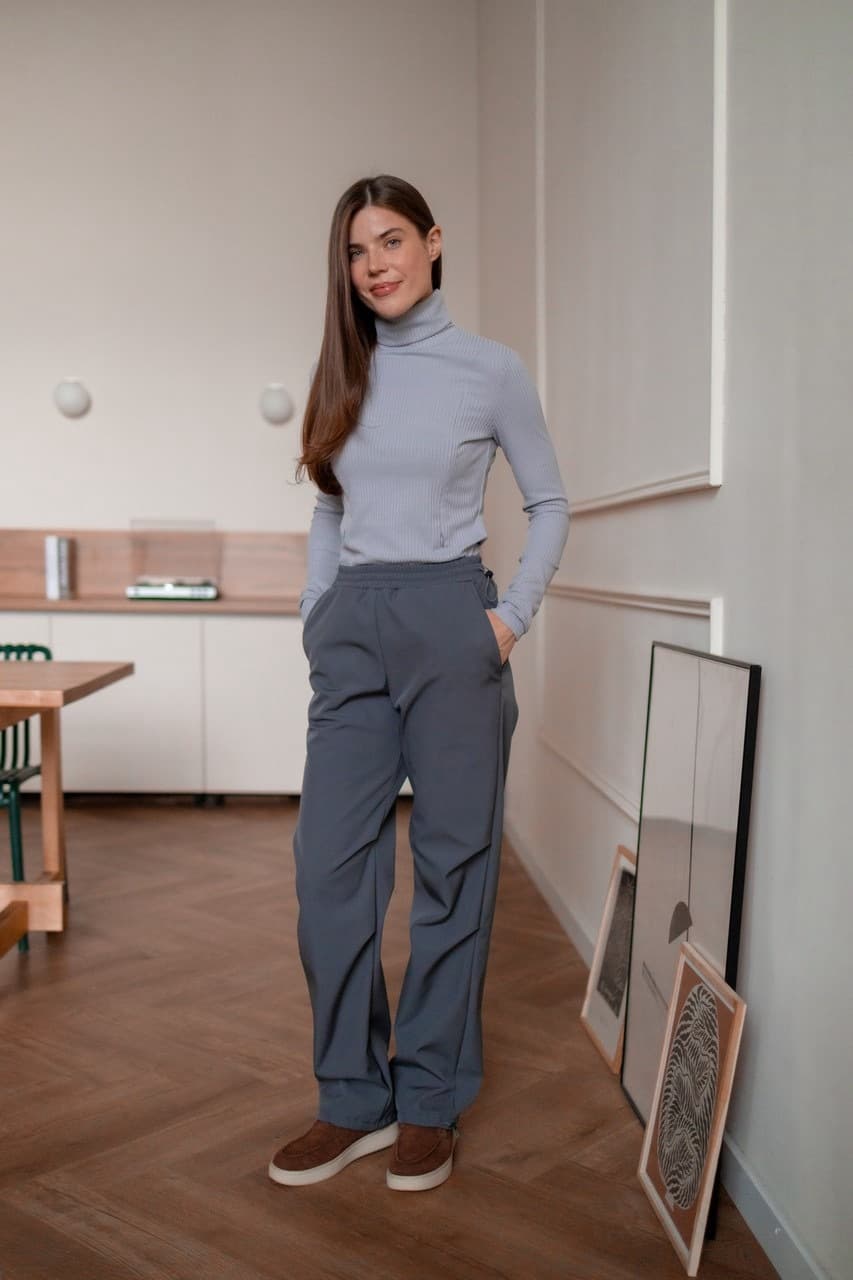 Водолазка для кормящих мам, Серый