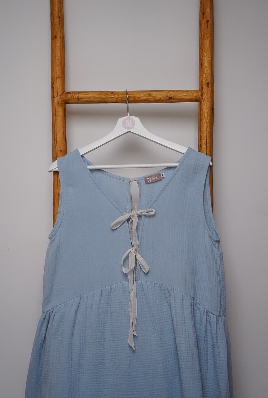 Платье на роды Благословение, Голубой