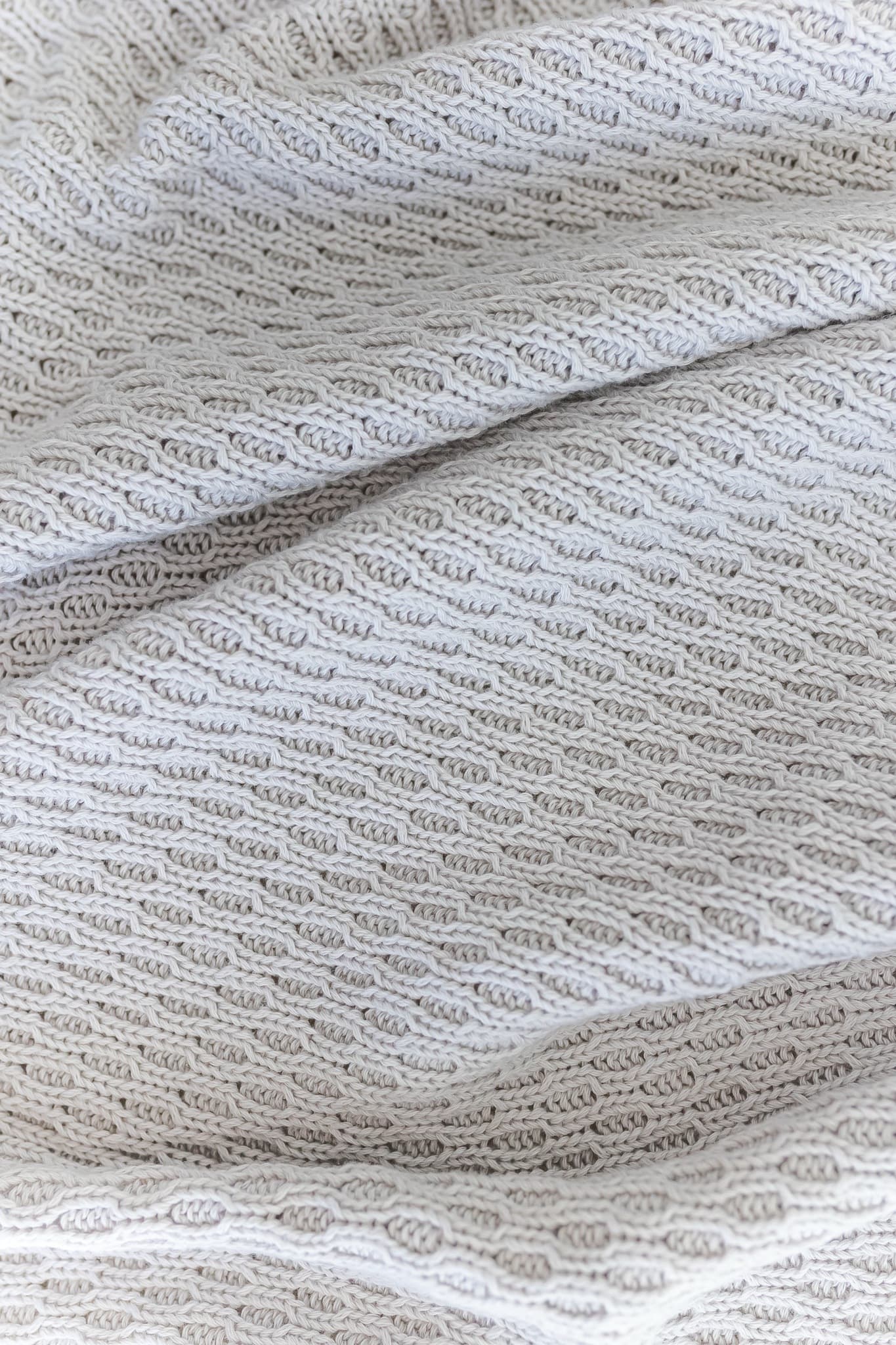 Плед мун из 100% хлопка, Стальной