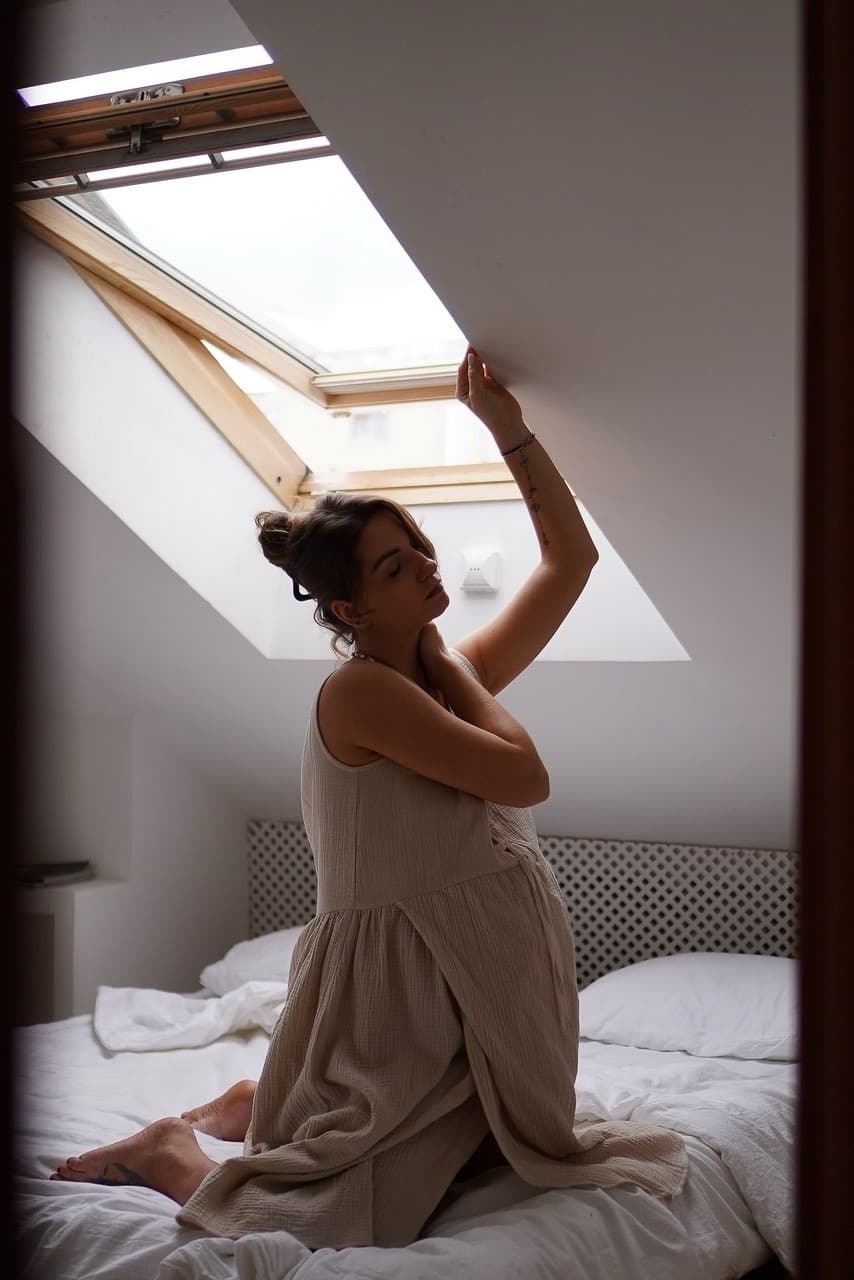 Платье на роды Благословение, Бежевый