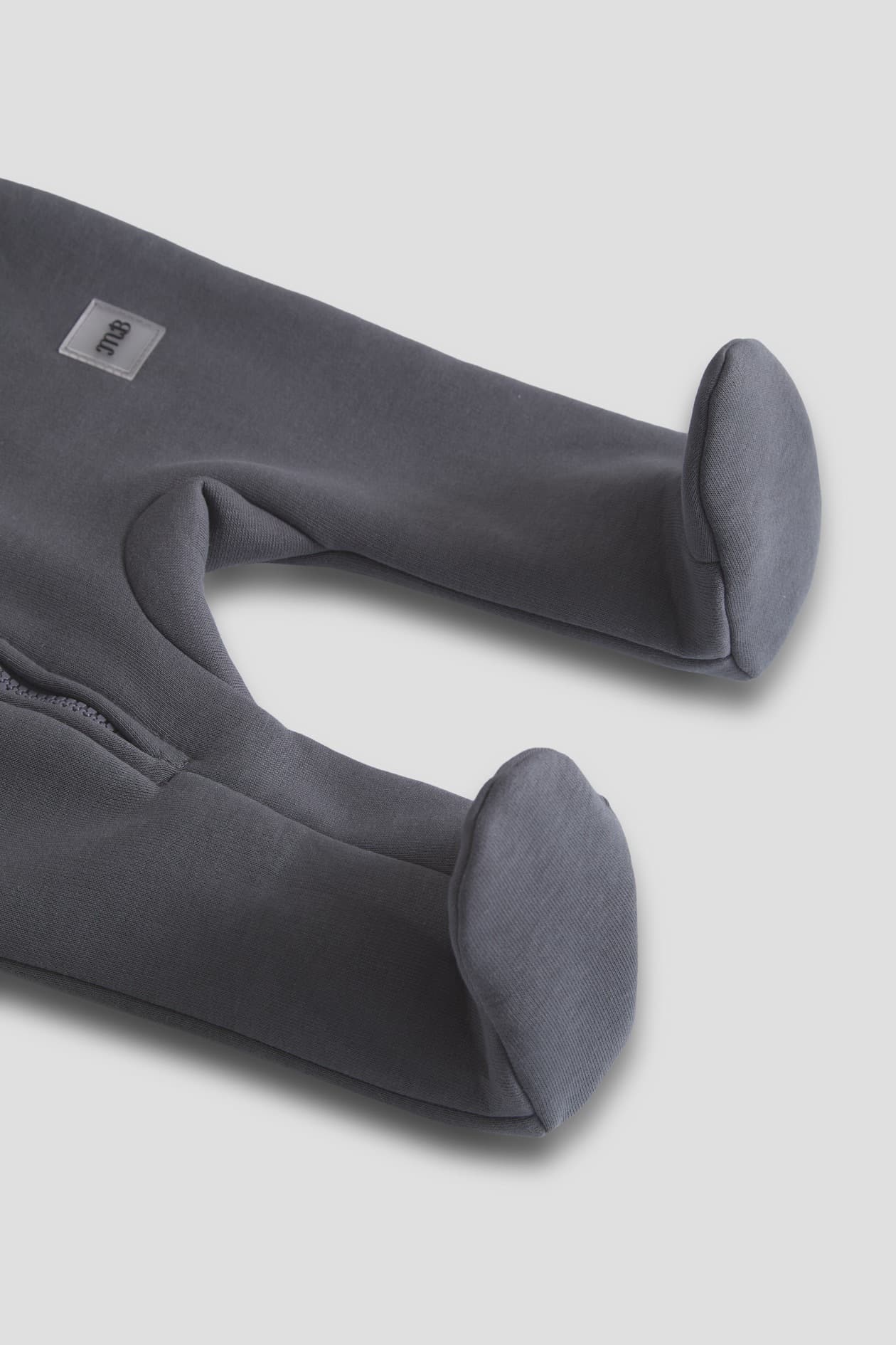 Комбинезон с капюшоном из футера, Графитовый