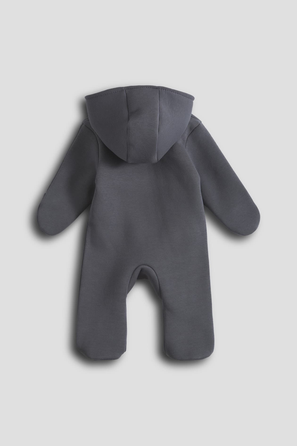 Комбинезон с капюшоном из футера, Графитовый