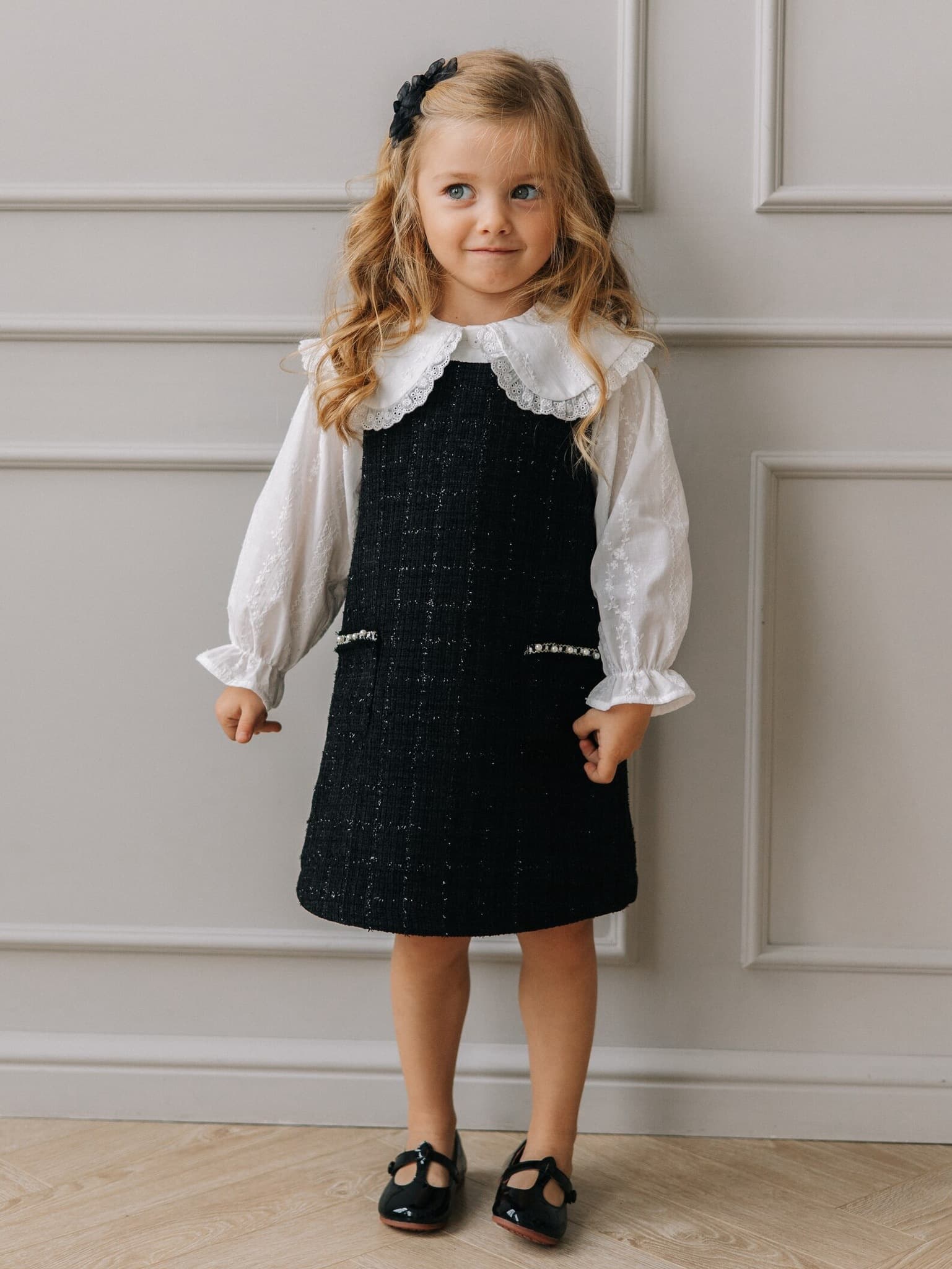 Сарафан твидовый, Черный