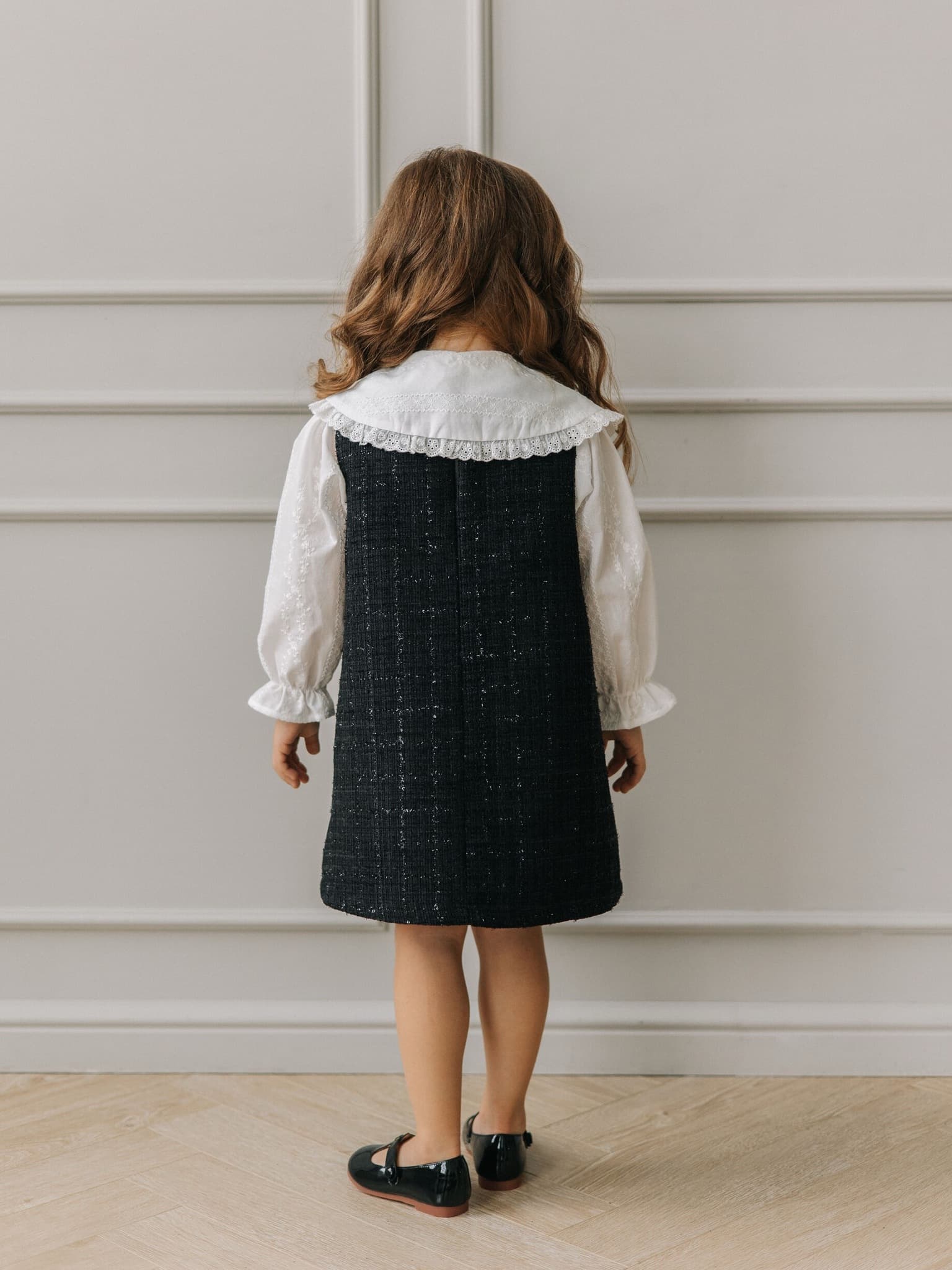 Сарафан твидовый, Черный