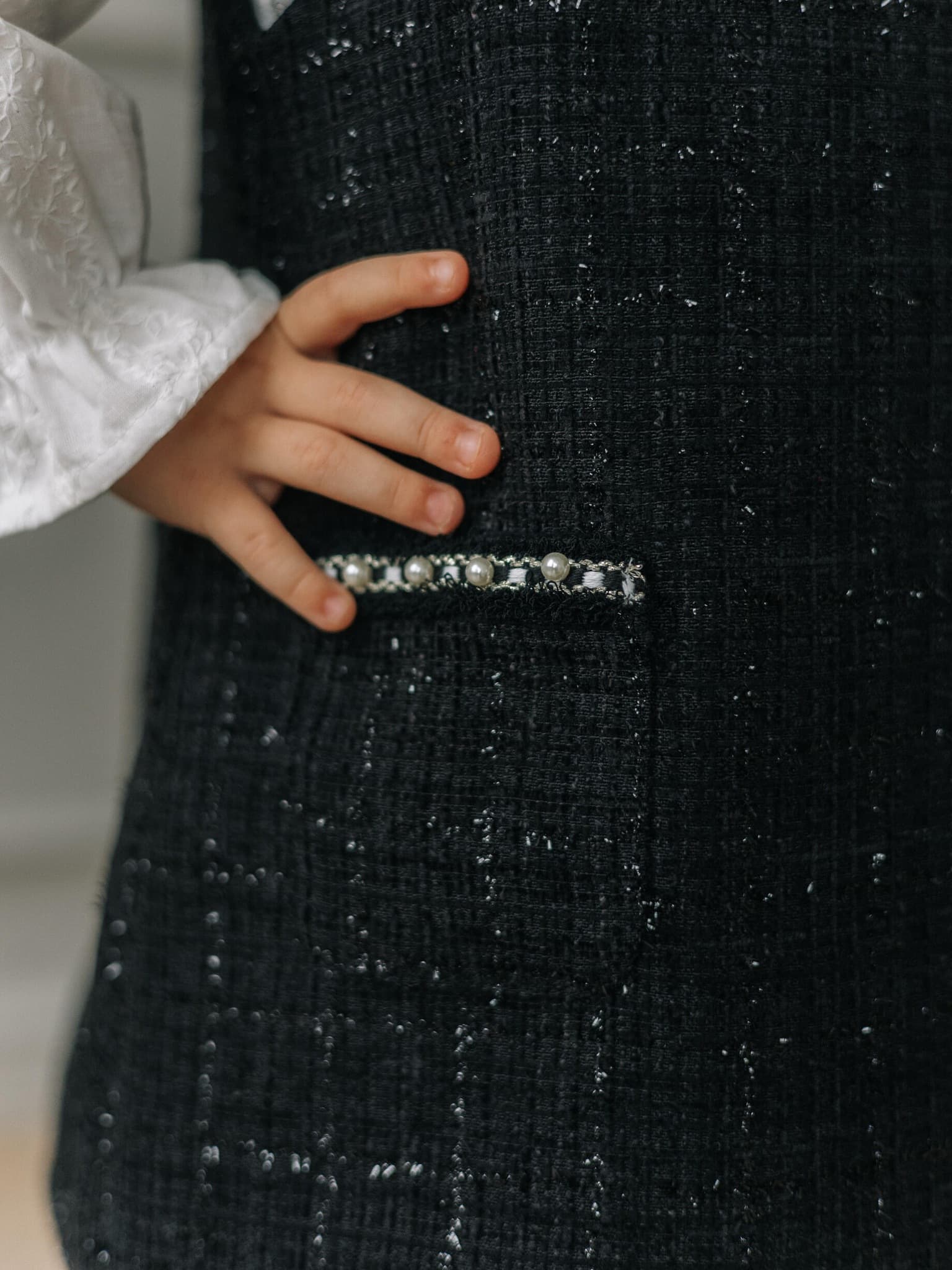 Сарафан твидовый, Черный