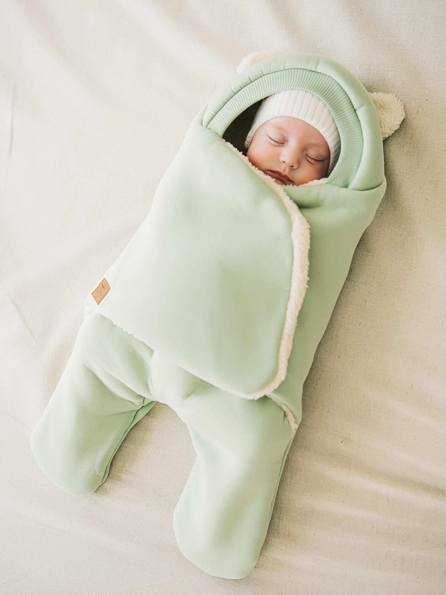 Конверт-звездочка "Шалфей" с прорезями для ремней безопасности