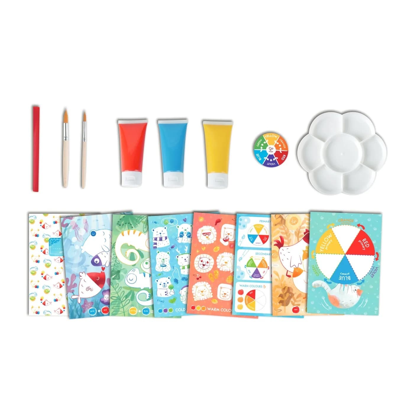 Детский игровой набор для творчества и рисования "Микс цветов" с палитрой для смешивания красок