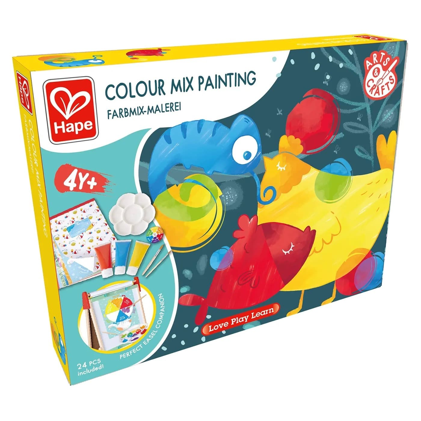 Детский игровой набор для творчества и рисования "Микс цветов" с палитрой для смешивания красок