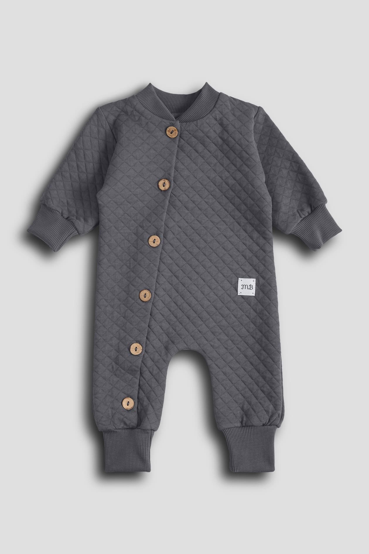 Комбинезон из капитония на пуговицах, Графитовый