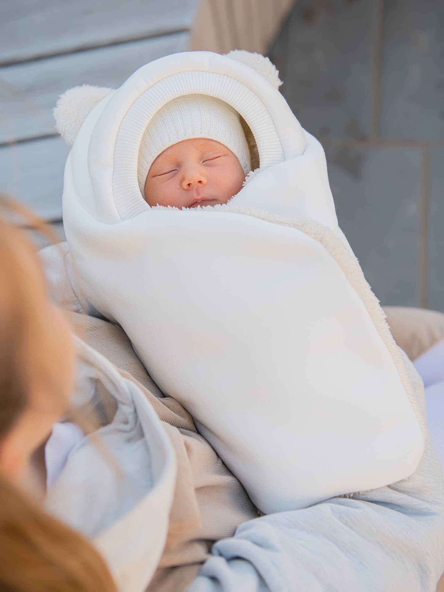 Конверт-звездочка "Молоко" с прорезями для ремней безопасности