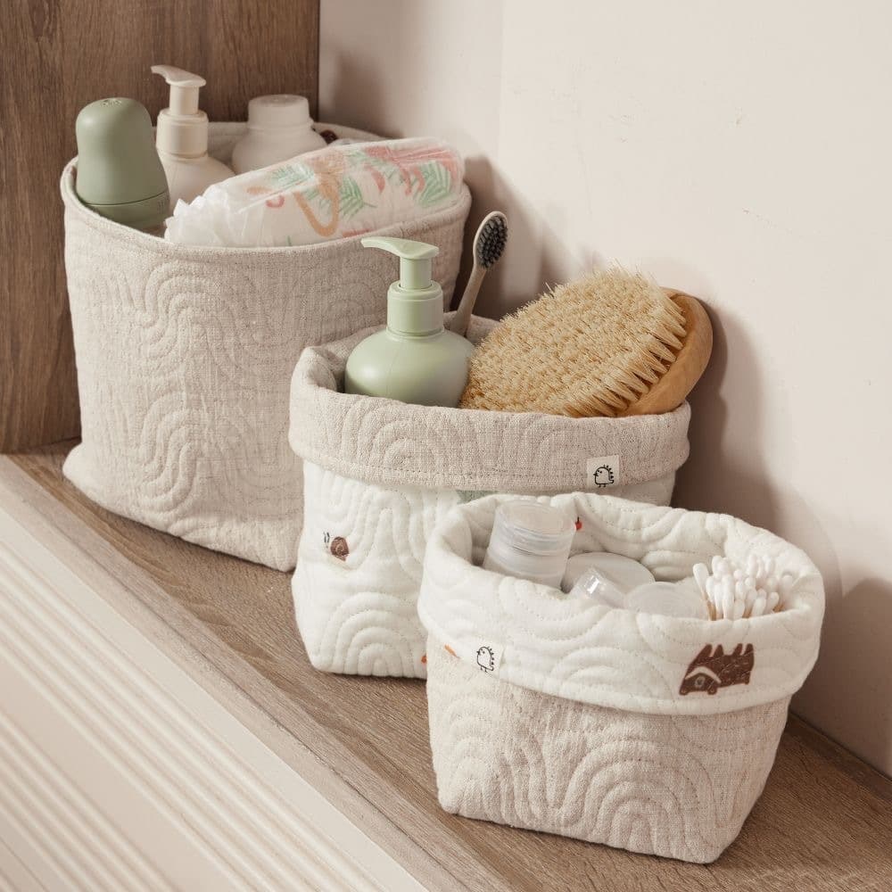 Корзины для хранения BUBA KIDS, 3 шт., Заповедный лес/натуральный