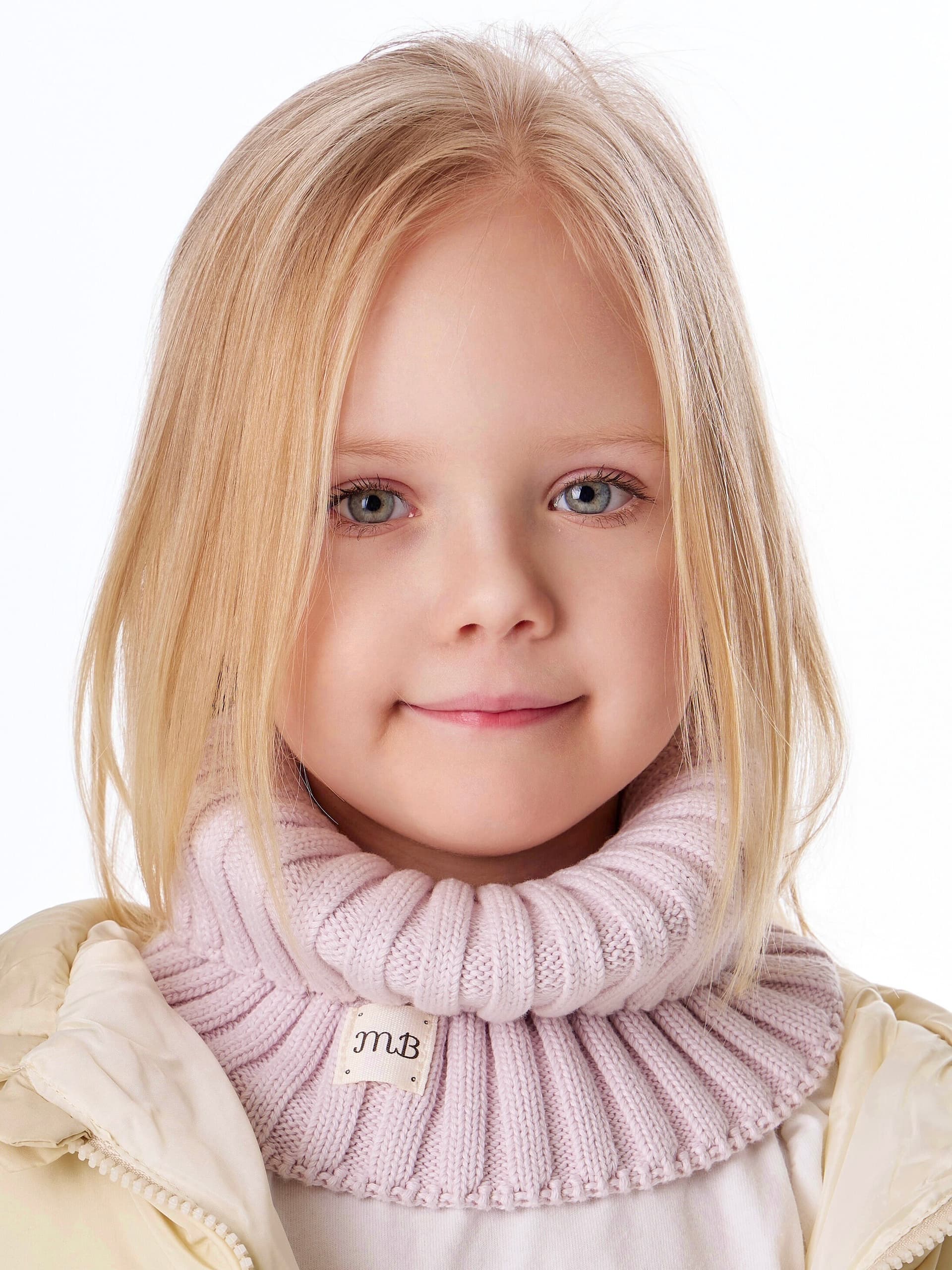 Снуд лапша из 100% хлопка Лавандовый