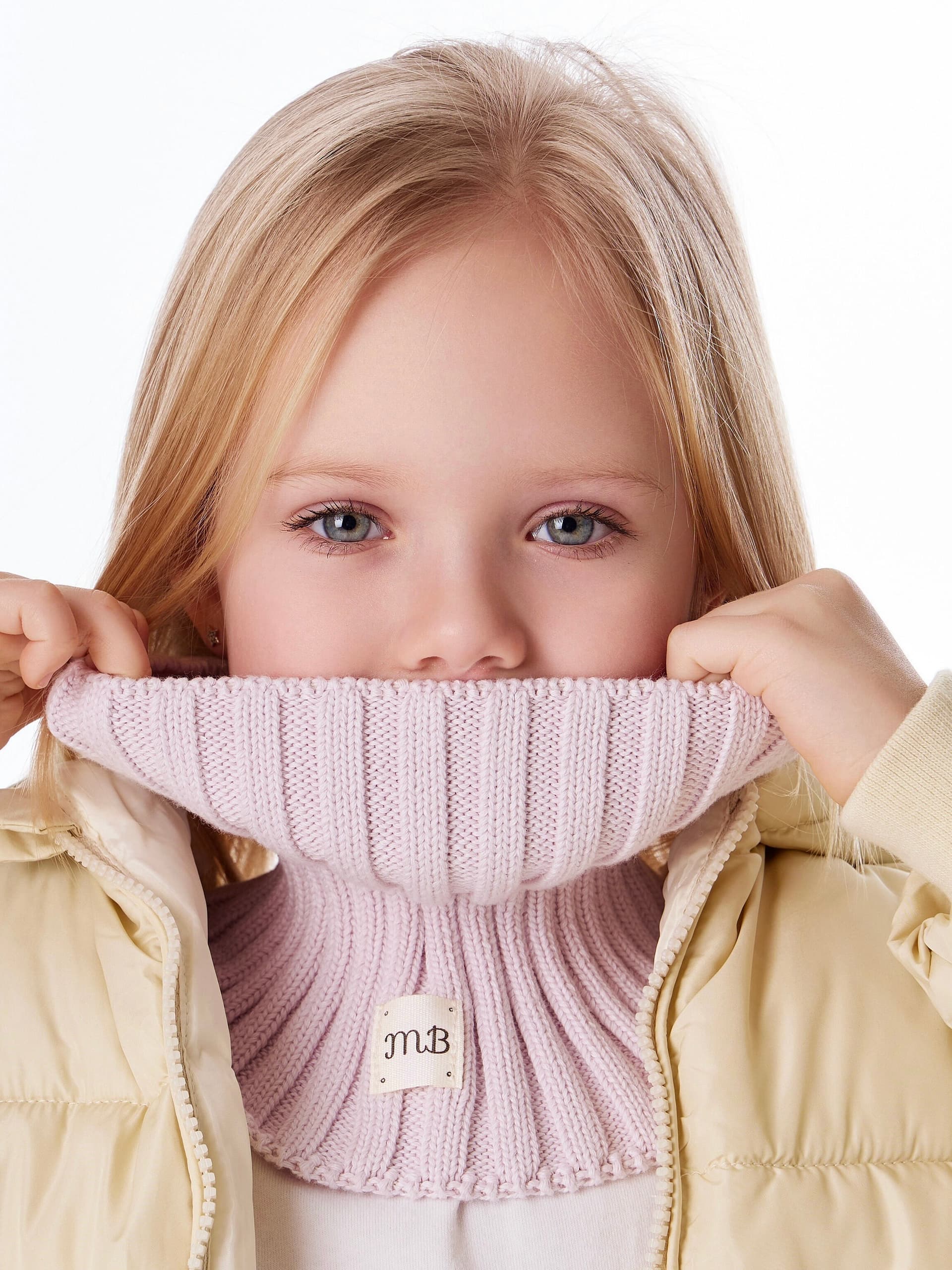 Снуд лапша из 100% хлопка Лавандовый