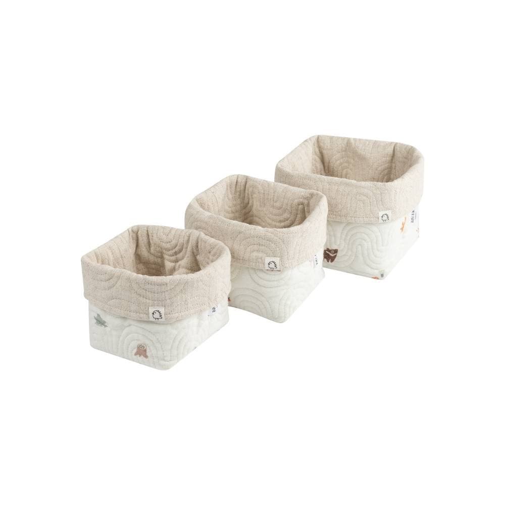 Корзины для хранения BUBA KIDS, 3 шт., Заповедный лес/натуральный