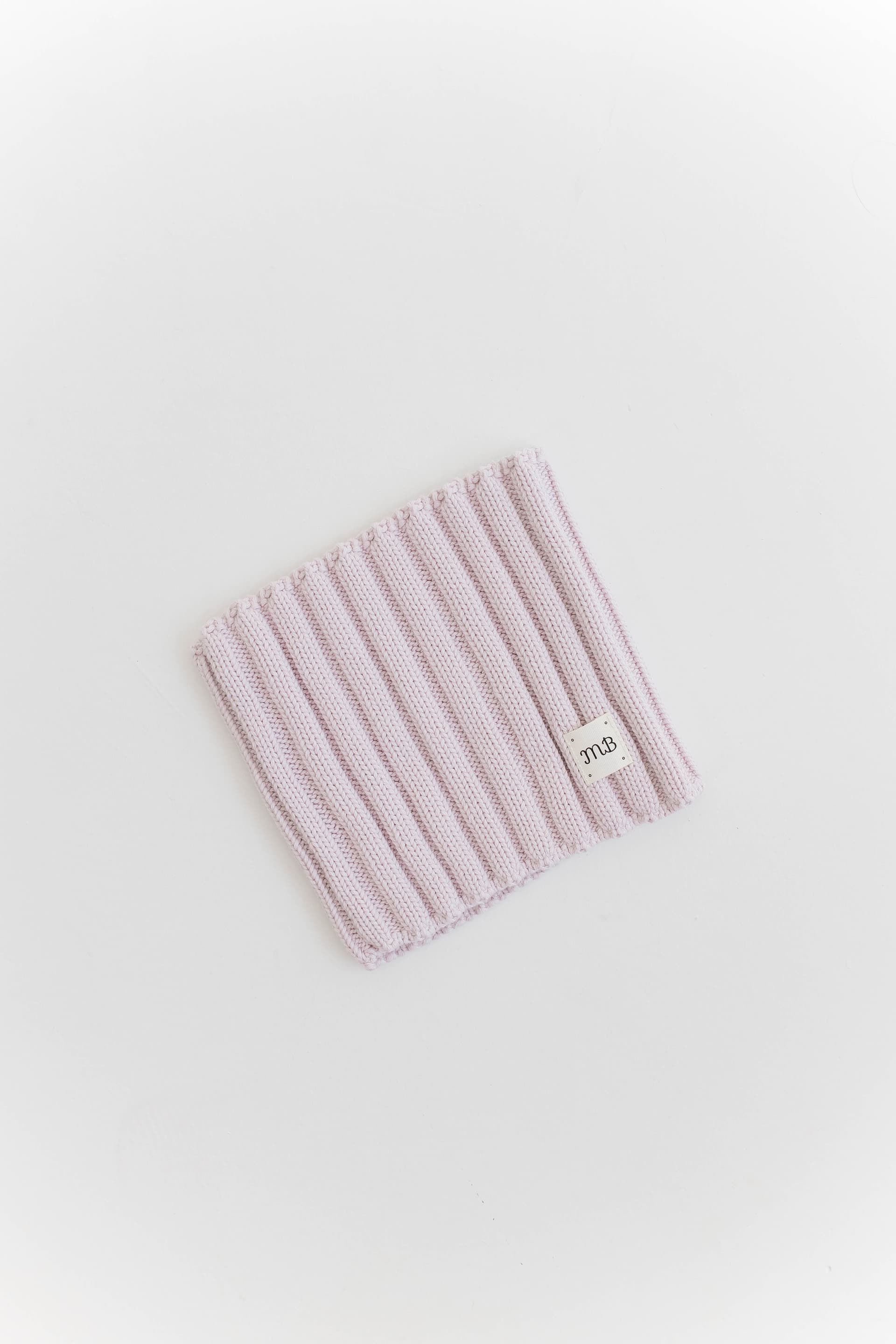 Снуд лапша из 100% хлопка Лавандовый