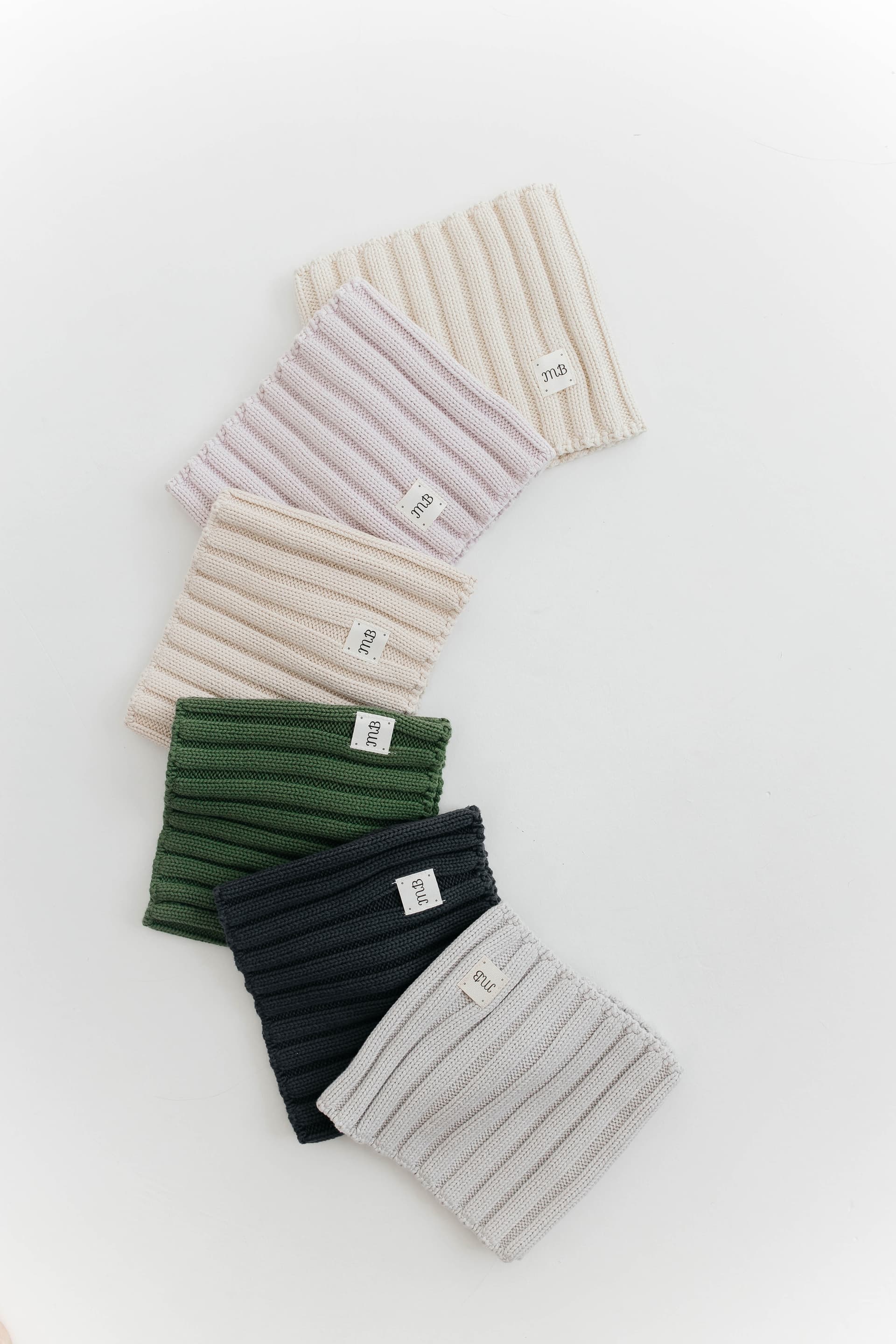 Снуд лапша из 100% хлопка Лавандовый