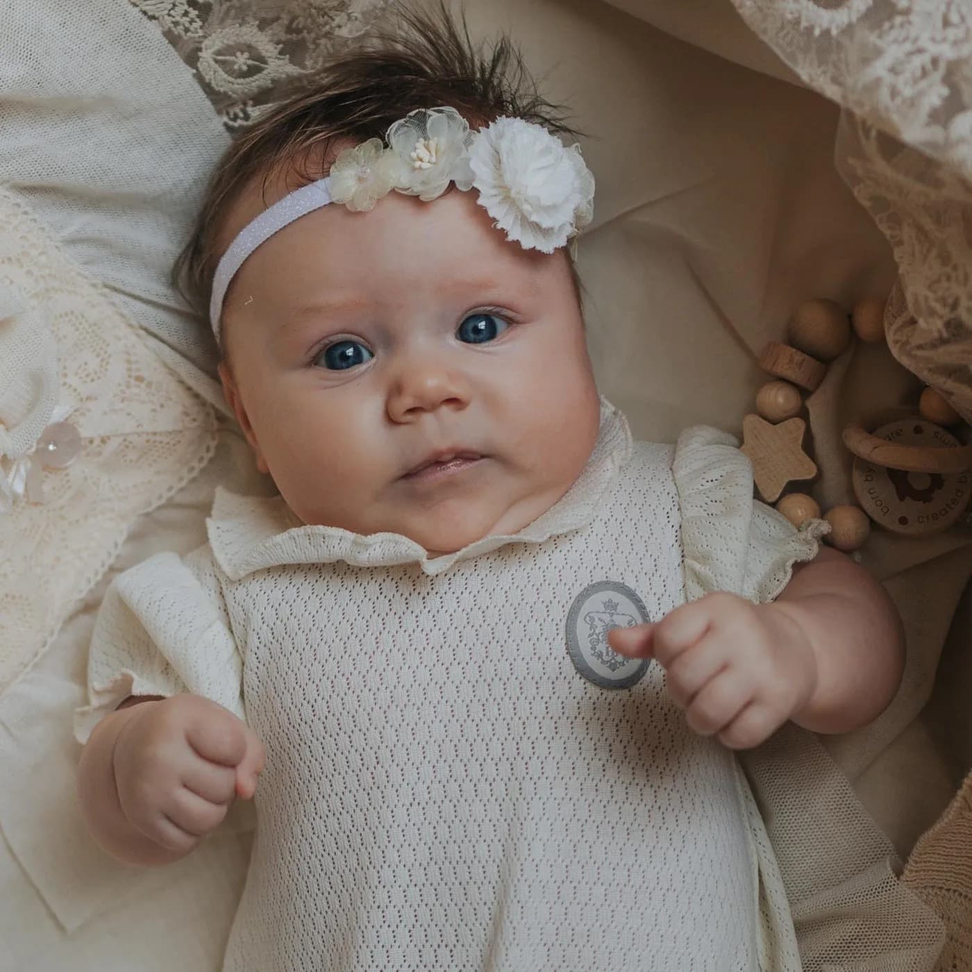 Песочник с рюшей, Натуральный