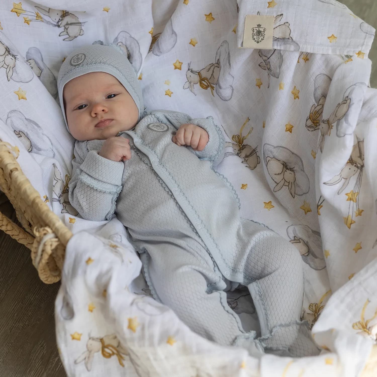 Слип ажурный, Серо-голубой