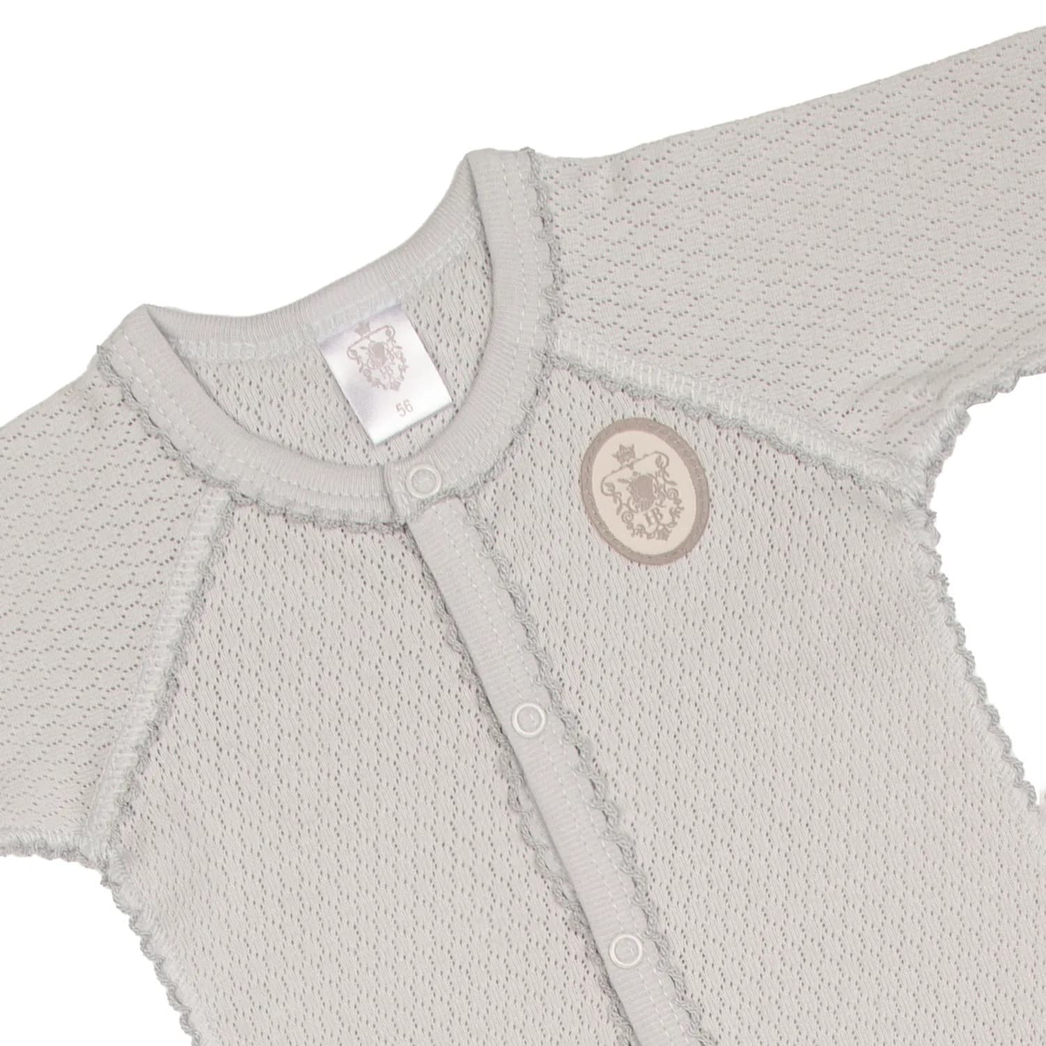 Слип ажурный, Серо-голубой