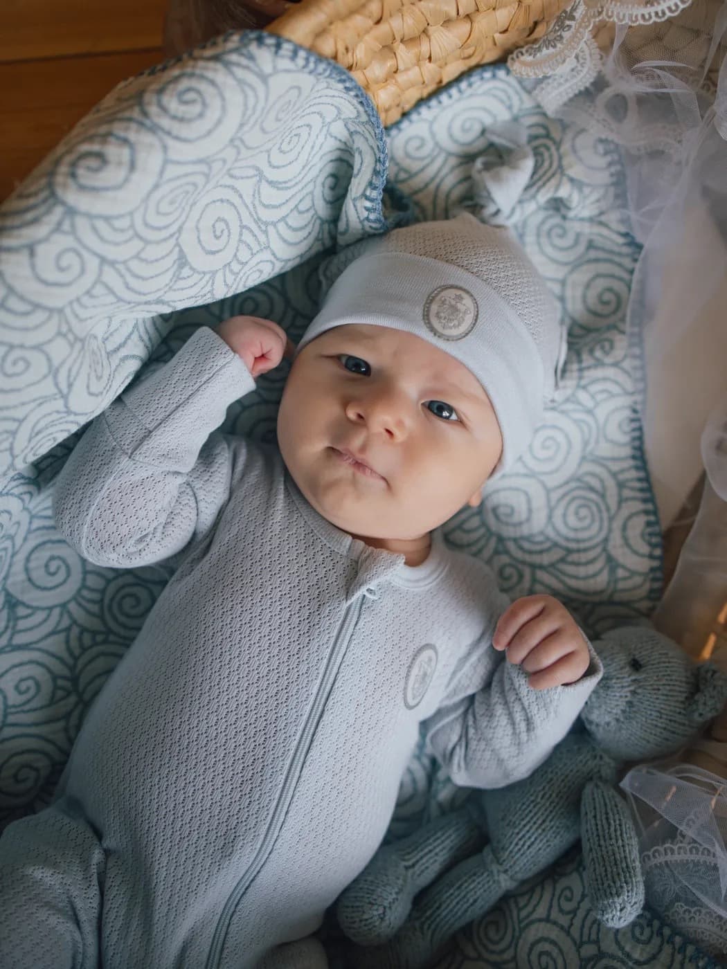 Шапочка, Серо-голубой