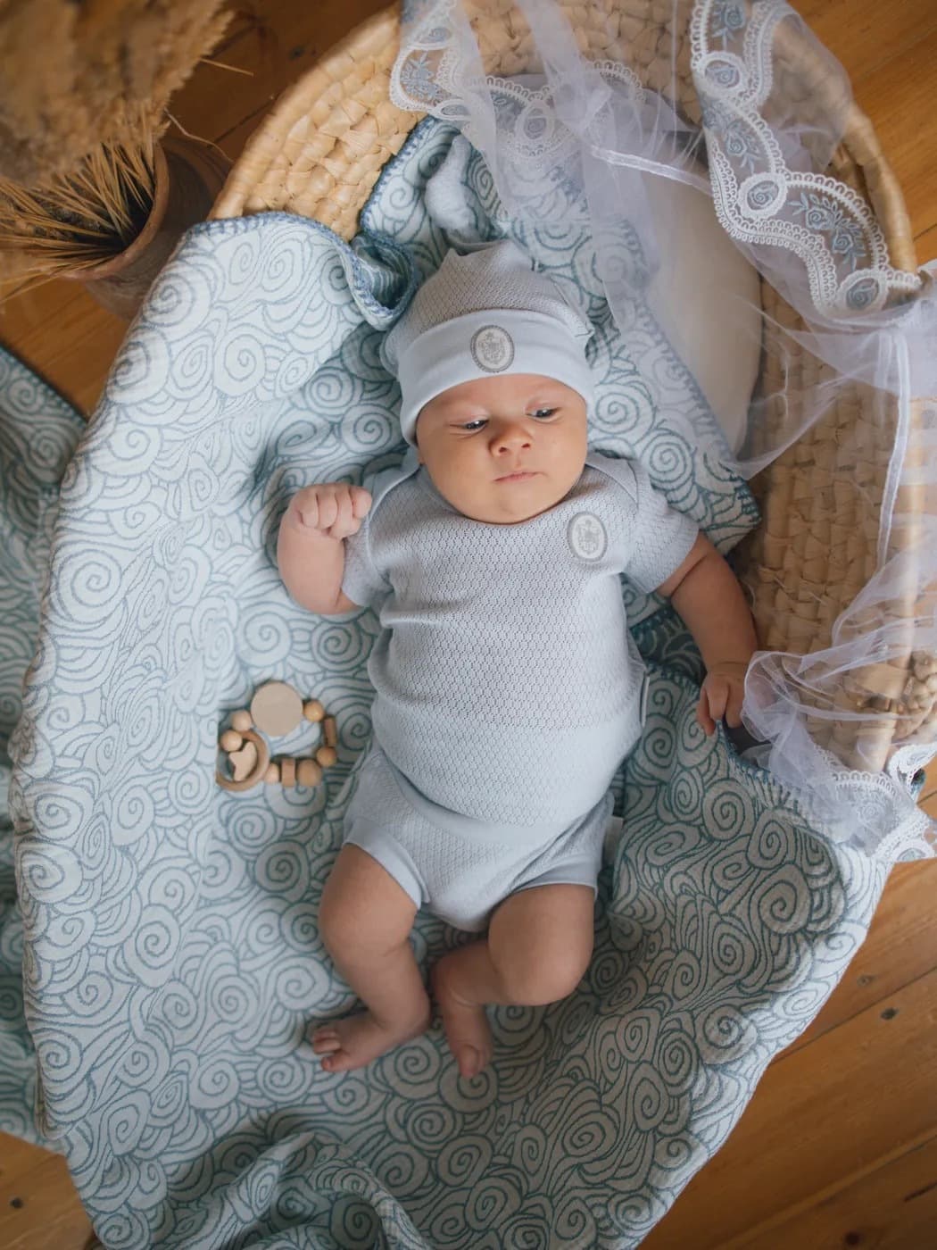 Шапочка, Серо-голубой