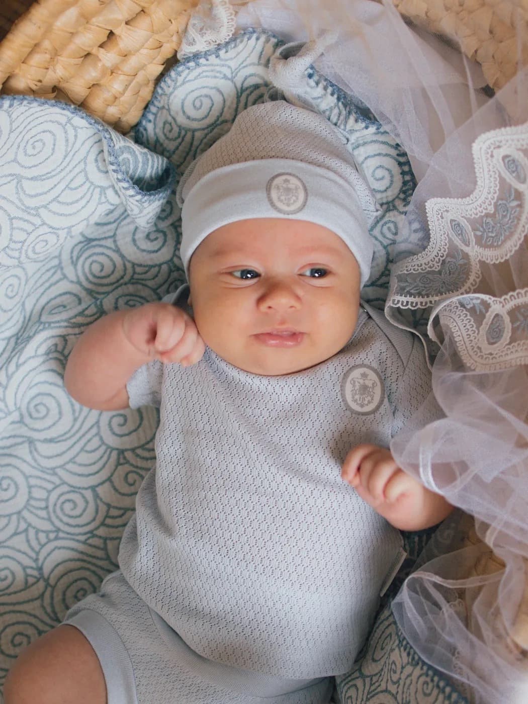 Шапочка, Серо-голубой