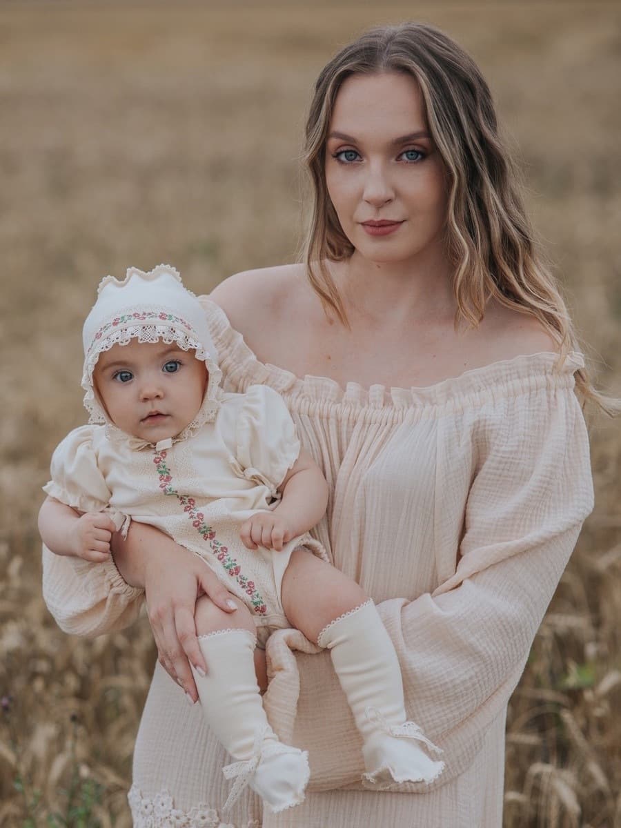 Комплект для девочки, Натуральный