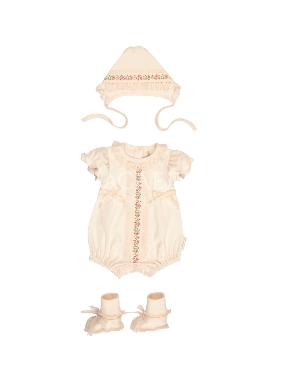 Комплект для девочки, Натуральный