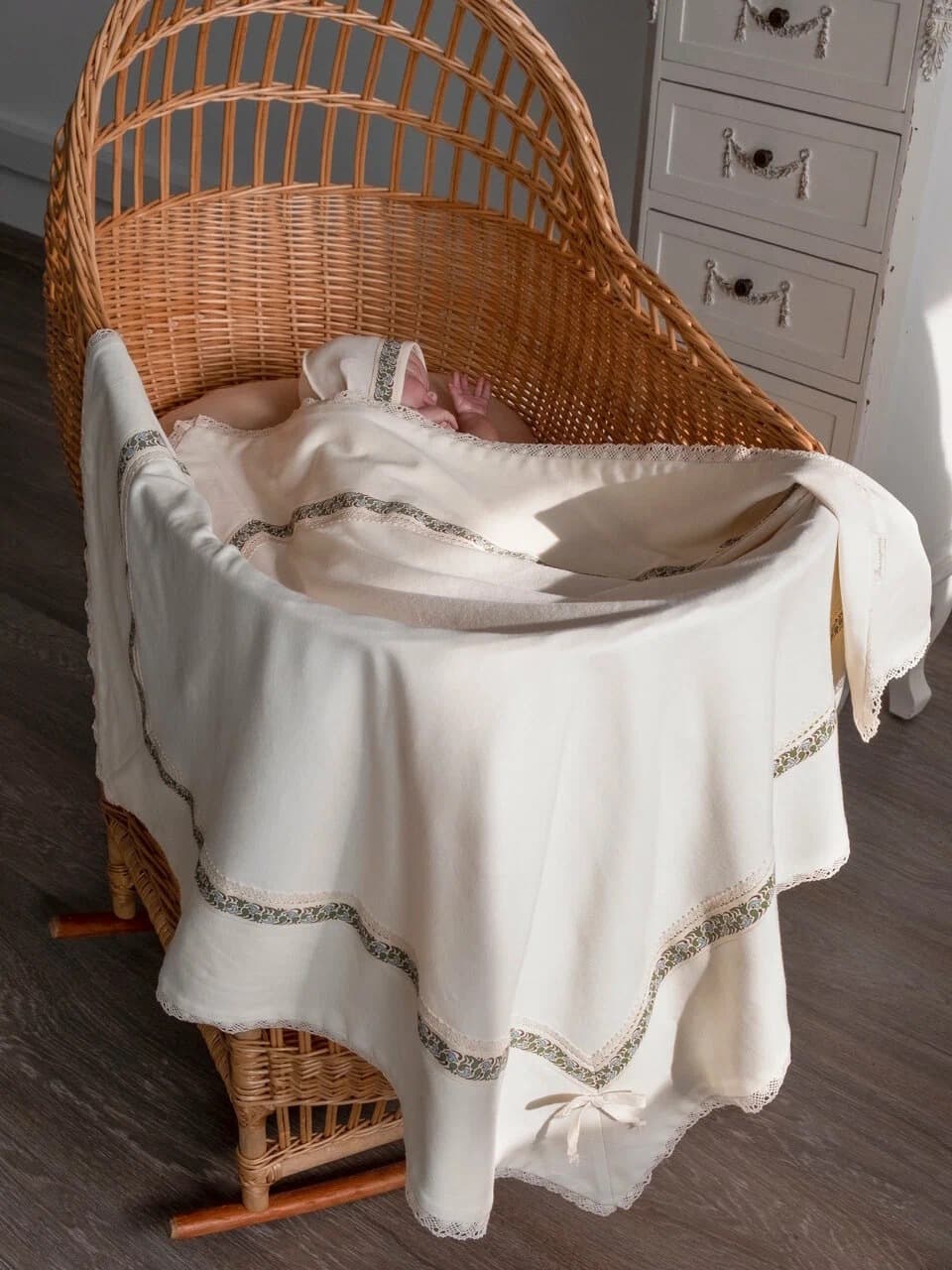 Конверт-плед "Русские традиции", Зелёный орнамент