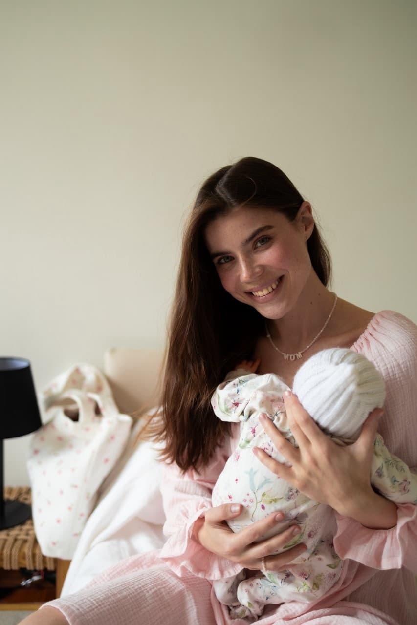 Ночная сорочка с рукавом Джейн, Нежно-розовый