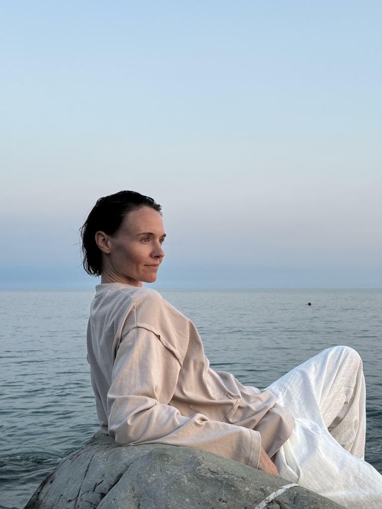 Лонгслив oversize, Бежевый